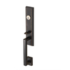 Perillas de entrada de seguridad de puerta de privacidad de aleación de zinc negro Cerraduras de puerta de embutir con manija de hotel Cerraduras de puerta