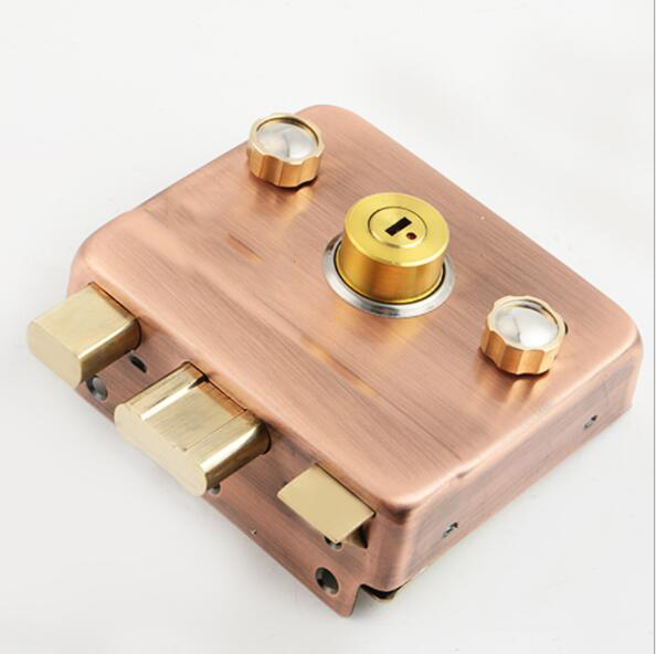 Cerradura de pestillo de la noche Lock Deadbolt Cerradura DAF Lock con cilindro de latón para puerta