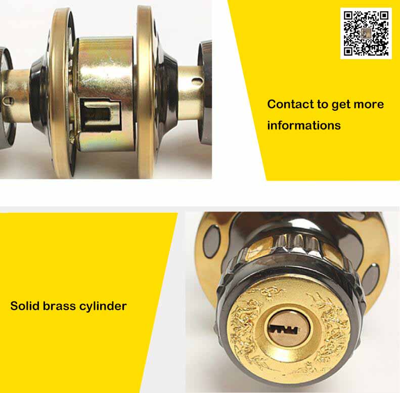Estándar estadounidense Acero inoxidable Cerradura de Pomo Puerta Capa Puerta Tubular Lock Bloqueo