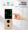 Peque de huella digital biométrico Teclado digital Tuya Lock para puerta inteligente