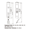 Caja fuerte del arma de la cerradura del dial de la cerradura de puerta de la seguridad de la combinación del hogar de la aleación del cinc de DAB