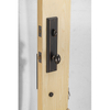 Perillas de entrada de seguridad de puerta de privacidad de aleación de zinc negro Cerraduras de puerta de embutir con manija de hotel Cerraduras de puerta