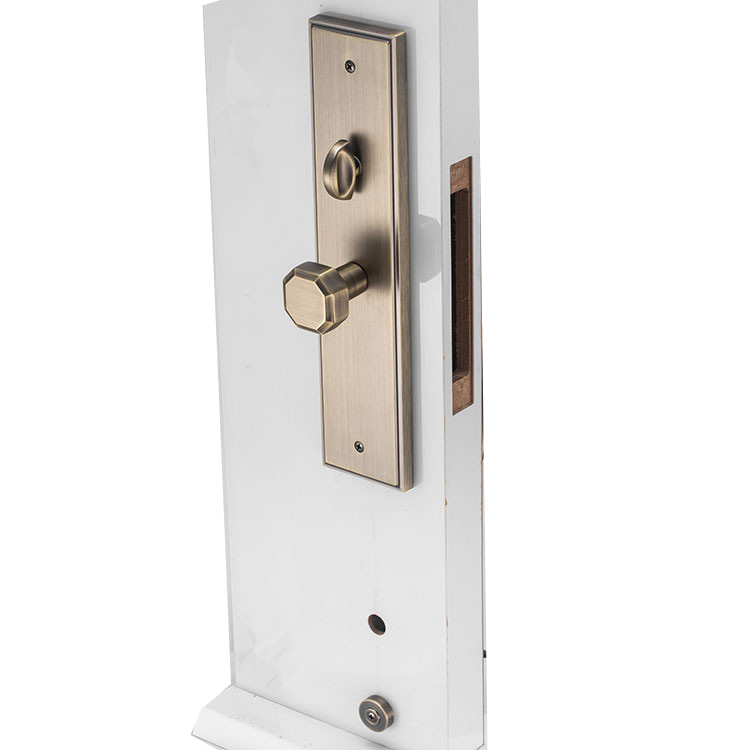 Cerradura de puerta del oro de 24k del material de cobre puro de lujo de la aleación de zinc para la puerta de entrada doble