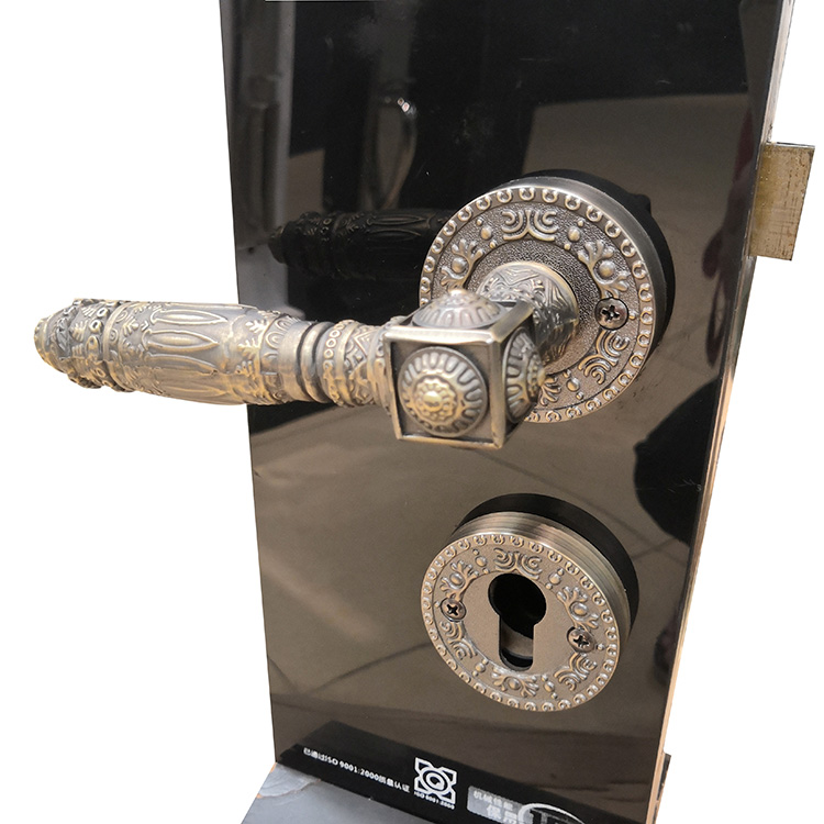 Cerradura de la palanca de la puerta interior de la aleación de zinc con la roseta redonda asas de estilo clásico