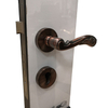 Aleación de zinc Puerta plegable interna Hardware Cerraduras de puertas internas y asas