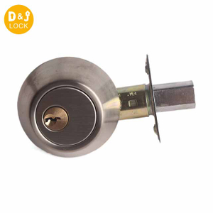 Cilindro de una sola llave de cilindro redonda cerradura de puerta de cerrojo