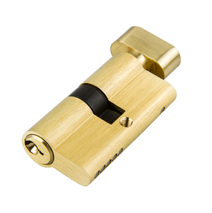 Cilindro de bloqueo de puerta de cobre con cilindro maestro y llave maestra