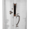 Cerraduras de puerta de entrada clásicas Ltaly de aleación de zinc y níquel manchadas con placa para puertas de madera