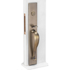 Cerradura de puerta del oro de 24k del material de cobre puro de lujo de la aleación de zinc para la puerta de entrada doble