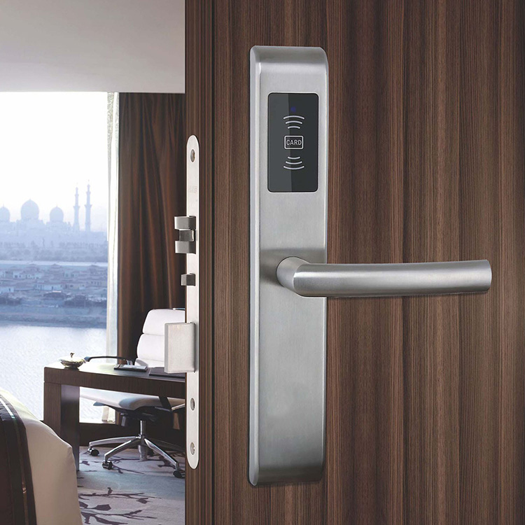 Smart Electronic RFID TARJETA ONLINE del hotel Gestión de bloqueo de hotel usado M1 System Security Digital Locks Factory