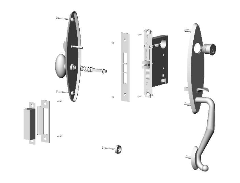 Aleación de zinc DAB Los mejores tiradores de puerta de entrada Lowes
