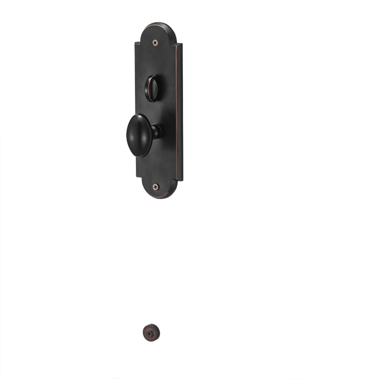 Tipos de pestillo de puerta de seguridad de aleación de zinc sólido negro Tiradores de puerta de entrada