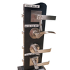 Aleación de zinc Palanca Tubular Lockset Puerta Bloqueo Función de entrada Satin Nickel