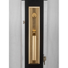 Cerradura de puerta de entrada de placa de mortaja con manija de puerta corrediza de aleación de zinc antigua de lujo para el hogar