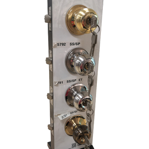 Popular en South American Acero Inoxidable Perilla cilíndrica Cerradura de puerta de madera para hardware de puerta