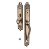 Conjunto de cerradura de puerta de embutir de cerradura de puerta principal de entrada de manija de aleación de zinc de lujo moderno