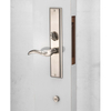 Cerradura de puerta de mango grande de aleación de zinc de níquel satinado para puerta de entrada