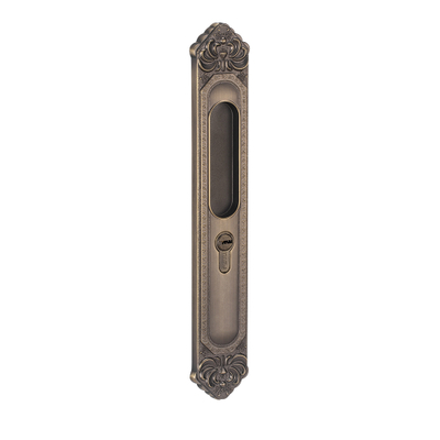 Bloqueo de puerta de cilindro de latón macizo Cerradura Vintage Mueca de mortaja Conjunto de cerraduras de puerta corredera para puertas de madera